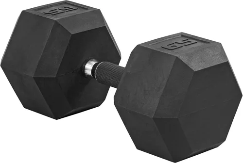 Miniatura 33 de CAP Barbell Peso de la mancuerna hexagonal recubierta, individual, 10-120 libras, múltiples opciones