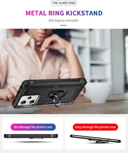 Miniatura 4 de Funda para Xiaomi redmi Note 12 Pro Plus 5G con protector de pantalla, soporte delgado protección militar a prueba de golpes Armor Defender Funda