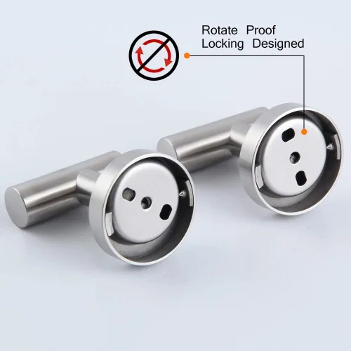 Miniatura 5 de kimzcn Ganchos de acero inoxidable cepillado para toallas, ropa de baño, garaje, hotel, armario, armario, esponjas, gancho para bata, montaje