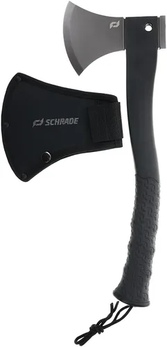 Miniatura 6 de Schrade Hacha de retroceso clase Delta de 13 pulgadas con hoja de acero 3Cr13 de 3 pulgadas y mango G10 para supervivencia al aire libre, campamento