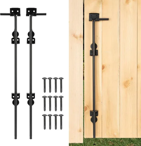 Miniatura 12 de 12" Tornillo de Bastón Pesado de Caída para Puerta, Pestillo de Suelo para Puerta para Cercas de Madera Puertas de Metal, Tope de Puerta de Metal 1