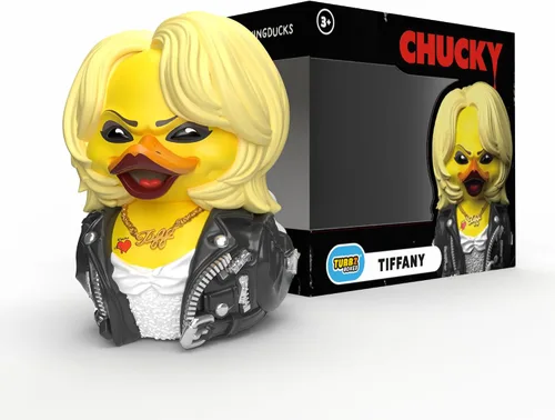 Miniatura 16 de TUBBZ Edición en caja Chucky con cicatrices Figura coleccionable de pato de goma de vinilo – Producto oficial de Chucky – TV, películas