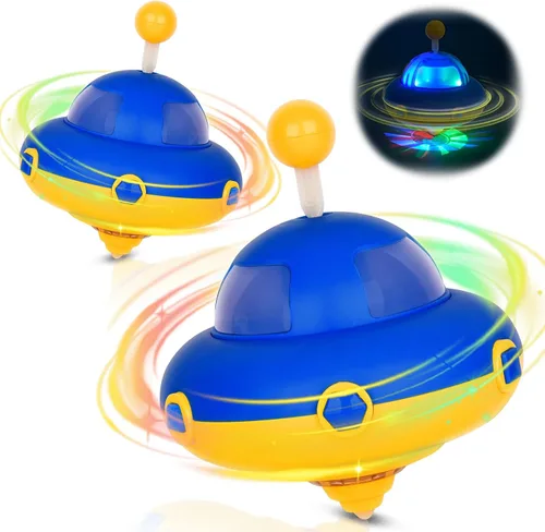 Miniatura 7 de Juguete Trompo Luminoso con Luces Intermitentes, Juguetes de Aprendizaje/Sensoriales para Niños Pequeños, Juguetes Fidget para Adultos y Niños