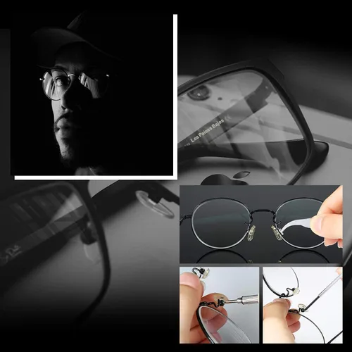Miniatura 6 de Kit de reparación de lentes magnéticos, kit de reparación de lentes con tornillos para anteojos que incluye almohadillas para la nariz, juego
