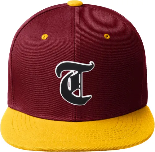 Miniatura 1229 de Daxton Gorra clásica con visera de billete plano con letras del alfabeto inglés antiguo de la A a la Z
