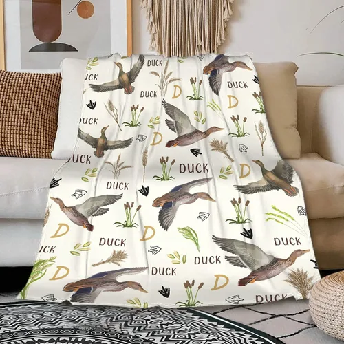 Miniatura 12 de Manta de goma amarilla de pato súper suave y acogedora para sofá, cama, regalos de patos para amantes de los patos, decoración de baño, ligera