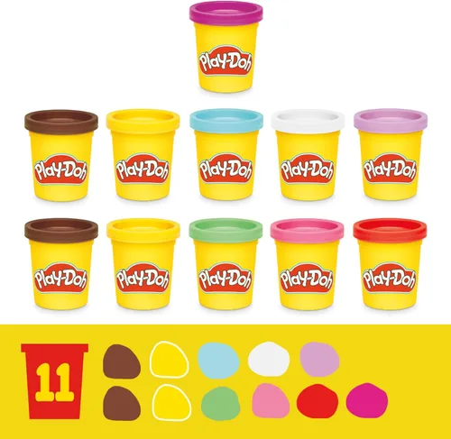 Miniatura 6 de Play-Doh Super Slice Cake Playset, horno de juguete con accesorios de cocina y 11 latas compuestas de modelado, artes y manualidades para niños, a