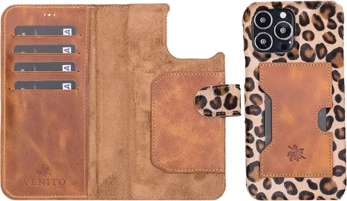 Miniatura 22 de Venito Florence - Funda de piel compatible con Samsung Galaxy S9, extra segura con bloqueo RFID, cartera desmontable para teléfono (gris decolorado)