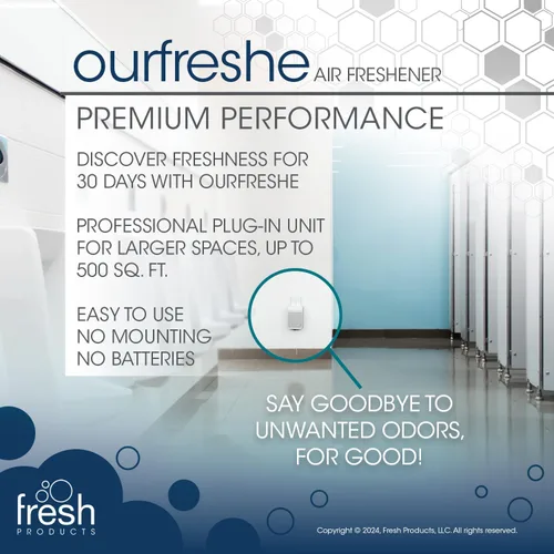 Miniatura 7 de Fresh Products ourfreshe - Ambientador enchufable para 30 días, reemplaza los aerosoles desordenados con fragancia seca para uso en espacios