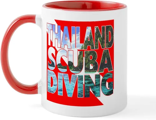 Miniatura 32 de CafePress Scuba Flag Diver Taza de café de cerámica de 11 oz (11.0 fl oz)