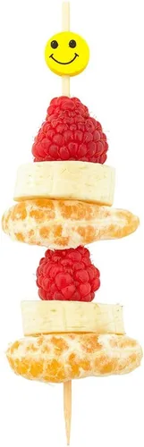 Miniatura 4 de Restaurantware Brochetas de bambú de 6 pulgadas, 1000 palillos de alimentos desechables, hamburguesas integradas, dibujos animados, sostenibles
