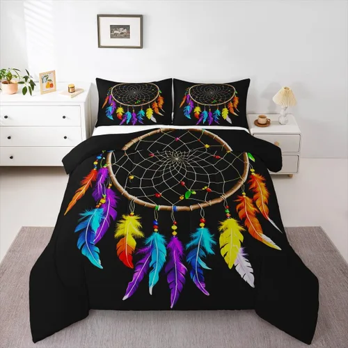 Miniatura 9 de Erosebridal Yin Yang - Juego de edredón para niños y adolescentes, edredón de plumón de hielo y fuego, tamaño individual, juego de ropa de cama