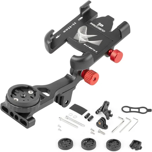 Soporte universal para teléfono para bicicleta y soporte para computadora de ciclismo - Soporte de vástago de bicicleta de aleación de aluminio
