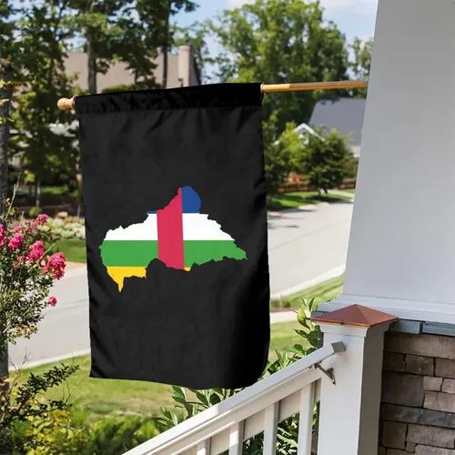 Miniatura 5 de POOEDSO Flag Map of the Central African Republic Garden Flags 12x18Inch Double Sided Outdoor Yard Decoration Garden Flag For Patio Lawn Home Welcome