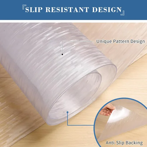 Miniatura 3 de TYDLE Tapete transparente para silla, de 36 x 48 pulgadas, tapete para silla de oficina para suelos duros, tapete de vinilo para sillas