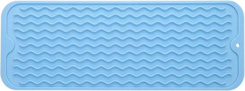 Miniatura 63 de MicoYang Alfombrilla de silicona para secado de platos para múltiples usos, fácil de limpiar, ecológica, resistente al calor, alfombrilla