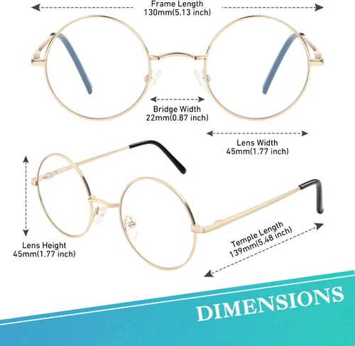 Miniatura 17 de CGID Gafas de sol unisex polarizadas redondas E01 Lennon