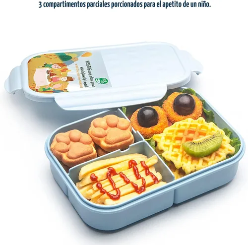 Miniatura 2 de MISS BIG® Fiambrera estilo bento,Fiambrera estilo bento para niños,Fiambrera para niños,Fiambrera para niños a prueba de fugas,Contenedores