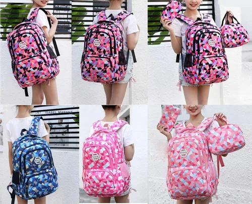 Miniatura 7 de JiaYou Mochila escolar primaria para niña con estampado de flores