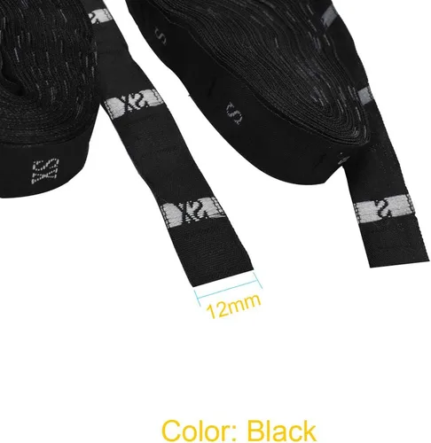 Miniatura 2 de 4000 etiquetas de tamaño de ropa, etiquetas de ropa, etiquetas de ropa para manualidades, poliéster tejido XS-4XL, 500 piezas de cada