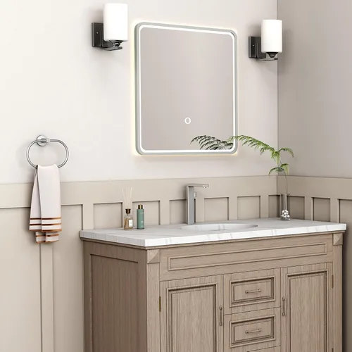 Miniatura 2 de Suyar - Toallero ovalado de níquel cepillado, toallero de mano para baño Acero inoxidable SUS304, montado en la pared Oval - Níquel cepillado