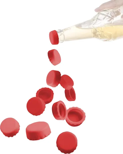 Miniatura 6 de Joso Tapones para botellas, tapa de botella de goma de silicona para ahorro de cerveza, sombrero de tapón de botella de soda, resellado Rosado