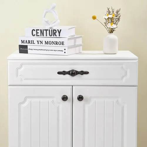 Miniatura 5 de Nobs redondos, paquete de 10 tiradores de cajón de 1.25 pulgadas (1.260 in), pomos de gabinete elegantes para oficina, muebles del hogar, pomos