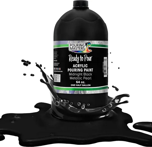 Miniatura 45 de Pouring Masters - Acrílico metálico dorado de 24 quilates - Listo para verter - Pintura para verter - A base de agua premezclada de 32 onzas
