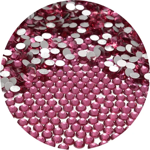 Miniatura 105 de NCB 288 diamantes de imitación de cristal redondos para arte de uñas, con parte trasera plana, para hacer accesorios de bricolaje, zapatos, ropa