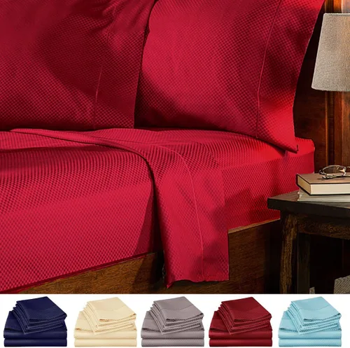 Miniatura 2 de Royal Collection 1900 Designer Collection - Sábanas de cama en Amazon con 1 sábana encimera. 1 sábana bajera y 4 P/fundas. Supersuaves y sin