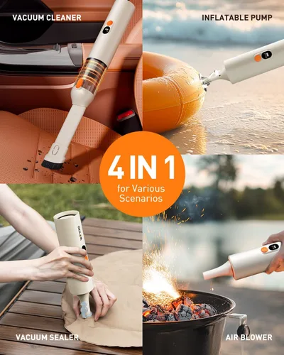 Miniatura 3 de OXILAM Aspiradora de Coche Aspiradora de Mano Portátil Inalámbrica - 14000 PA Alta Potencia, Sopla y Aspira 2 en 1, Hasta 30 Minutos