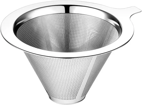 Miniatura 8 de ANNMEXX Filtro de café para verter mejorado, gotero de café, filtro de café de acero inoxidable sin papel, fácil de usar y limpiar, para una a dos