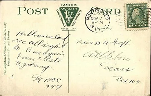 Miniatura 2 de Bishop's House, Rock Point Burlington, Vermont VT Original Antique Postcard 1912