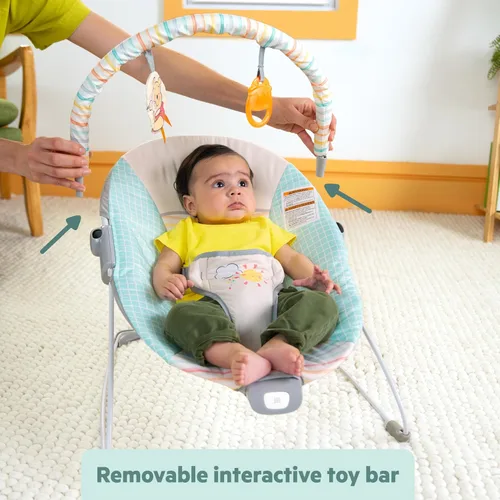 Miniatura 5 de Bright Starts Disney Baby Winnie The Pooh Hunny Hues Mecedora con Vibraciones Tranquilizantes, Unisex, para recién nacidos+