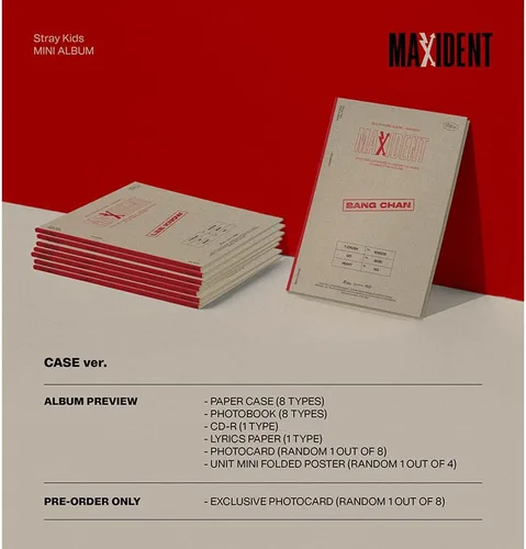 Miniatura 2 de Stray Kids [MAXIDENT ] Versión de la funda (2 cubiertas al azar) + tarjeta de fotos exclusiva de pre-pedido