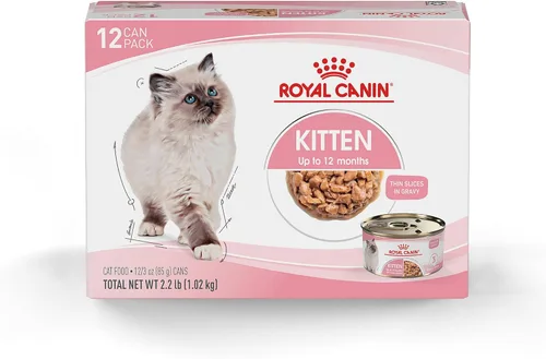 Miniatura 11 de Comida enlatada para gatos, de Royal Canin, salud felina, nutrición instintiva de adultos, rebanadas delgadas en salsa, Paquete de 6