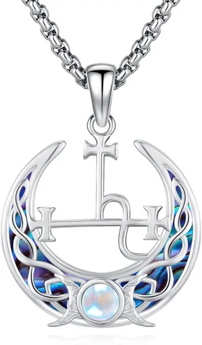 Miniatura 21 de Joyería Mágica para Mujeres y Hombres Nudo de Bruja Plata 925 Original Collar de Nudo de Bruja Tetragrammaton Hecate Collar Lilith Collar Pentagrama