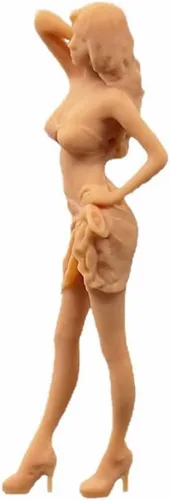 Miniatura 5 de ZEDACAKAI Figura 1/64 Un grupo de personajes de mujeres maduras sexys y hermosas, modelo de escena en miniatura, kit de garaje GK, necesita ser N.º