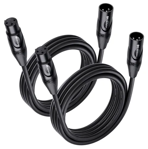 Miniatura 8 de Cable Matters Paquete de 2 Cables Premium XLR a XLR - 1.83m, Cable de Micrófono Macho a Hembra, Cable de Micrófono de Cobre Libre de Oxígeno (OFC)