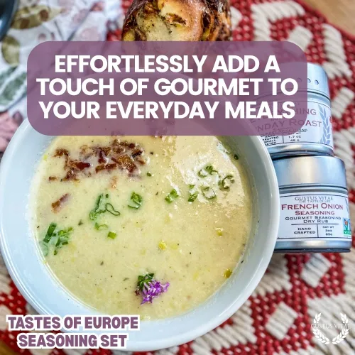 Miniatura 3 de European Seasonings Gourmet Gift Set – Tastes of Europe – Mezcla de especias artesanales – Paquete de seis – Sin OMG, totalmente natural, lote