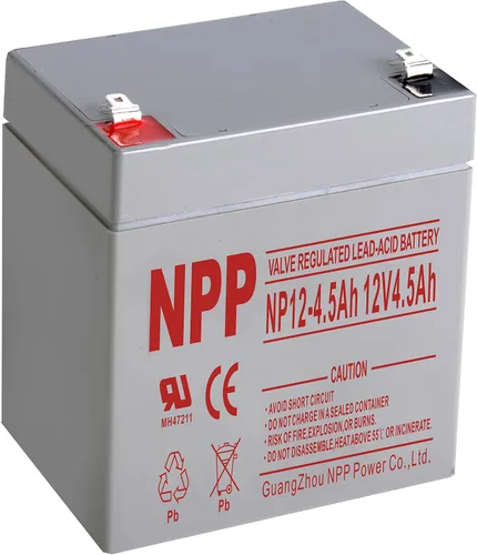 Miniatura 4 de NPP NP12-4Ah (F1) 12V 4Ah SLA Batería de alarma recargable con terminal F1 para panel de seguridad DSC, Power Patrol para SLA1056, Vista 20P ADT