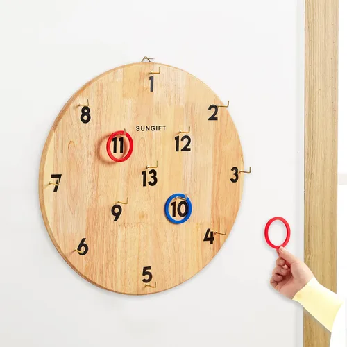 Miniatura 3 de Juego de lanzamiento de gancho y anillo SUNGIFT para adultos y niños - Juegos de lanzamiento de anillos de Hooky en el patio - Juego de pared