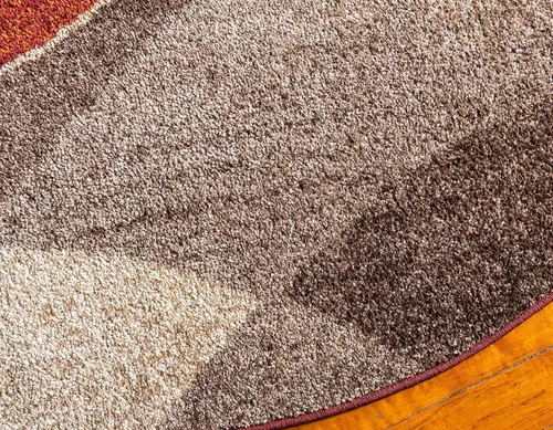 Miniatura 6 de Unique Loom Colección Otoño Alfombra de Área - Plantation (3' 3" Redonda, Multicolor/Beige)