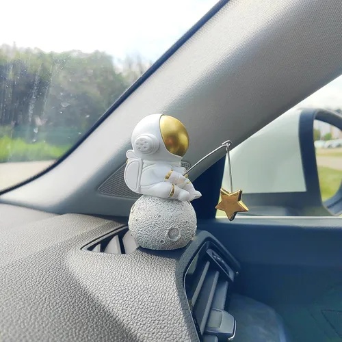 Miniatura 7 de Lindos adornos de coche de pesca para salpicadero, decoración de tablero de instrumentos de coche de peces oscilantes, divertida decoración de coche