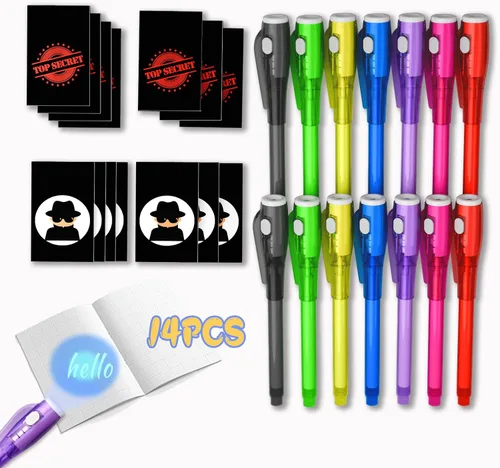 Miniatura 9 de Juego de Tinta Invisible Espía para Niños, Juguetes de Regalo de Fiesta para Niñas y Niños, Marcadores Mágicos para Niñas y Niños, Diversión al Aire