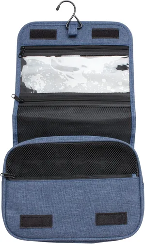 Miniatura 3 de Brookstone Neceser de viaje – Neceser para mujeres y hombres con gancho para colgar – Organizador de artículos de tocador ligero para viajes, Azul