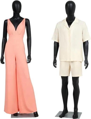 Miniatura 14 de Maniquí femenino de cuerpo completo de 70 pulgadas, forma de vestido de torso cuerpo de maniquí ajustable desmontable cuerpo completo con cabeza