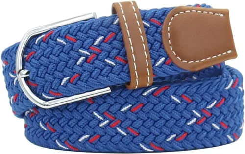 Miniatura 4 de Mixed Color Woven Stretch Braided Belts for Men and Women Fashion Elastic Belts
