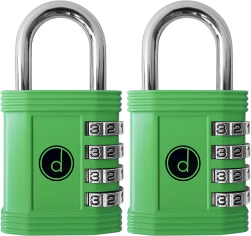Miniatura 11 de Candado: cerradura de 4 dígitos de combinación para lockers de gimnasios, deportes, escuelas & empleados, aire libre, vallas y almacenamientos. Todo