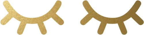 Miniatura 8 de Sleepy Eyes - Calcomanías de pared (12 pares) de pestañas para dormitorio de niñas, calcomanías de pared para niños, arte de pared con ojos